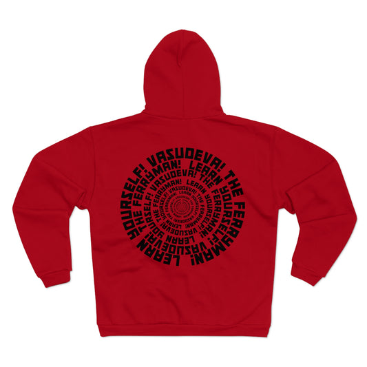 VASUDEVA LEARN YOURSELF! ZIP-UP HOODIE